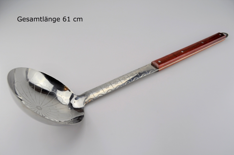 Suppenkelle Palownik aus Edelstahl mit Holzgriff Gesamtlänge 61 cm